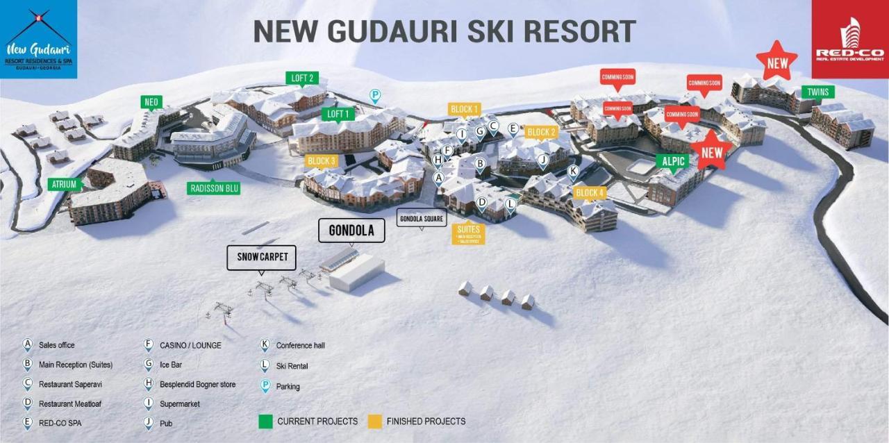 New Gudauri Studio Eksteriør bilde